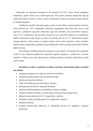 Apsinuodijimo maistu sukėlėjai ir apsaugos priemonės nuo jų. Paveikslėlis 8