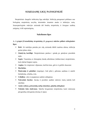 Gramteigiamos bakterijos- pūlinių uždegimų sukelėjai (STREPTOKOKAI). Paveikslėlis 9