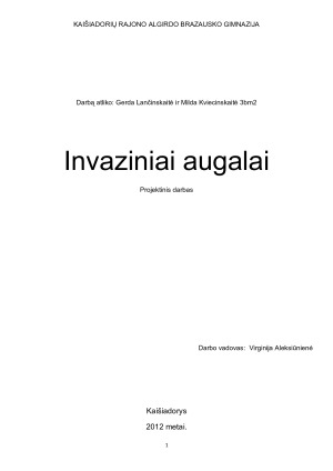 Invaziniai augalai