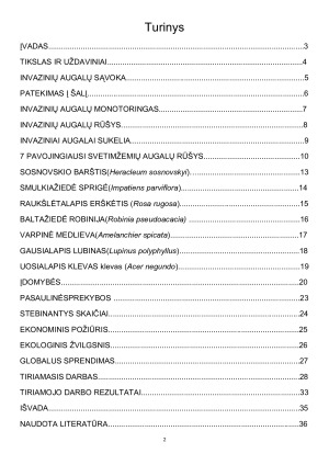 Invaziniai augalai. Paveikslėlis 2