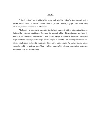 Alkaloidai savybės, istorija ir reikšmė medicinoje