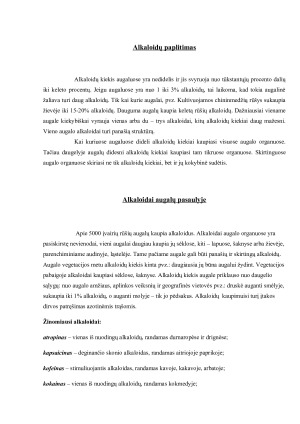 Alkaloidai savybės, istorija ir reikšmė medicinoje. Paveikslėlis 6