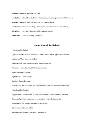 Alkaloidai savybės, istorija ir reikšmė medicinoje. Paveikslėlis 7