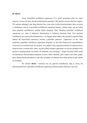 Genetinė modifikacija esmė, nauda, trūkumai ir pavojai. Paveikslėlis 2