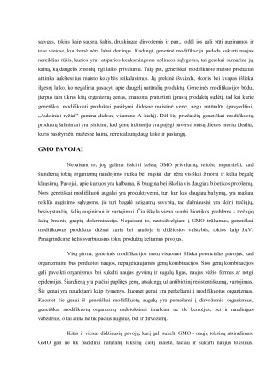 Genetinė modifikacija esmė, nauda, trūkumai ir pavojai. Paveikslėlis 5