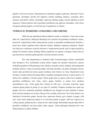 Genetinė modifikacija esmė, nauda, trūkumai ir pavojai. Paveikslėlis 7