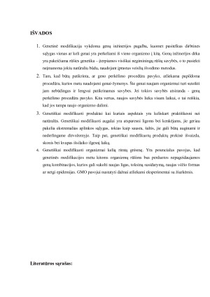 Genetinė modifikacija esmė, nauda, trūkumai ir pavojai. Paveikslėlis 8