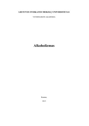 Alkoholizmas. Paveikslėlis 1