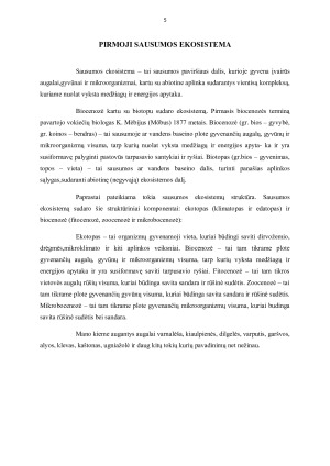 Ekosistemų tyrimas. Paveikslėlis 5