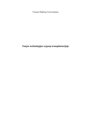 Naujos technologijos organų transplantacijoje