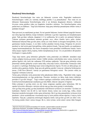 Genų inžinerija - galimybės ir rizikos. Paveikslėlis 2