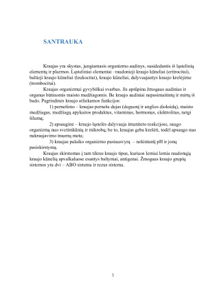 KRAUJO GRUPĖS. Paveikslėlis 3