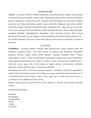Abortai – psichologiniai ir biologiniai. Paveikslėlis 3
