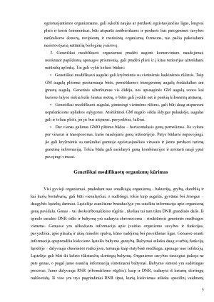 Genetiškai modifikuoti organizmai - atsiradimas, nauda ir grėsmės žmogui bei aplinkai. Paveikslėlis 5