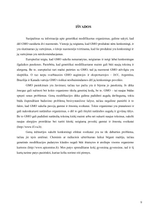 Genetiškai modifikuoti organizmai - atsiradimas, nauda ir grėsmės žmogui bei aplinkai. Paveikslėlis 9