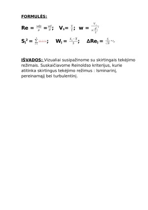 Skysčio tekėjimo pobūdžio nustatymas. Paveikslėlis 4