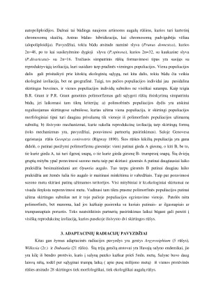 ADAPTACINĖS RADIACIJOS EVOLIUCIJOJE. Paveikslėlis 10