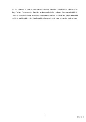 ALKALOIDAI. Paveikslėlis 5