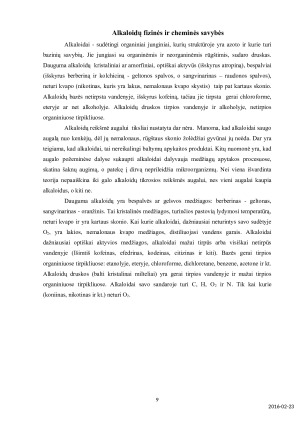 ALKALOIDAI. Paveikslėlis 9