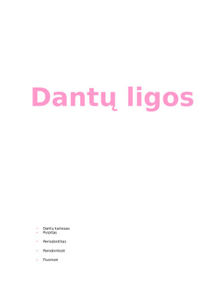 Dantų ligos