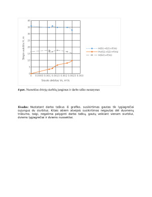 Skysčio transportavimo išcentriniais siurbliais tyrimas. Paveikslėlis 8