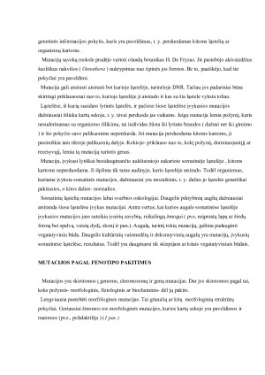 Kintamumas ir mutacijos. Paveikslėlis 4