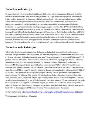 Talino botanikos sodas. Paveikslėlis 3