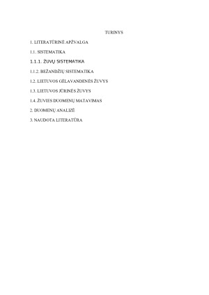 BEŽANDŽIAI IR PAGRINDINĖS LIETUVOS ŽUVYS. Paveikslėlis 2