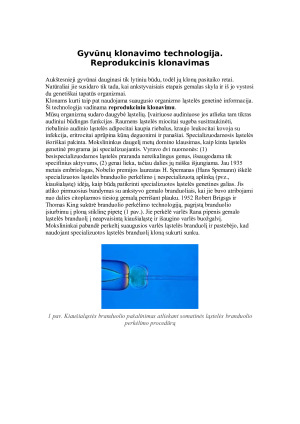 GYVŪNŲ KLONAVIMAS. GENŲ PERKĖLIMAS Į AUGALŲ, GYVŪNŲ LĄSTELES. Paveikslėlis 4
