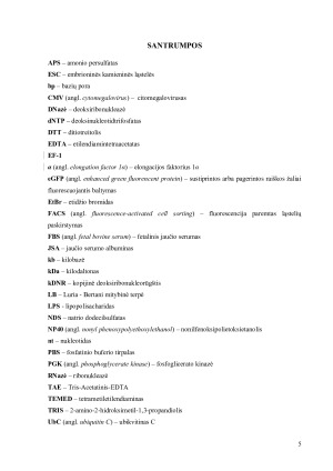 Transfekuotų genų raiškos reguliacija žinduolinėse ląstelėse. Paveikslėlis 5