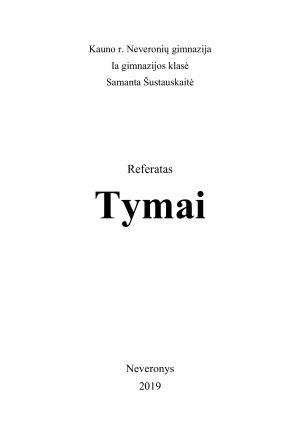 Tymai. Paveikslėlis 1