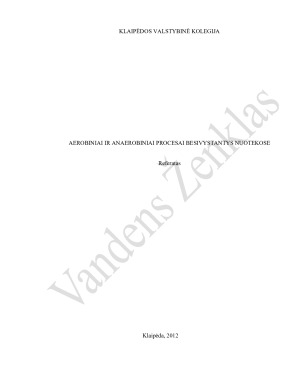 AEROBINIAI IR ANAEROBINIAI PROCESAI BESIVYSTANTYS NUOTEKOSE. Paveikslėlis 1