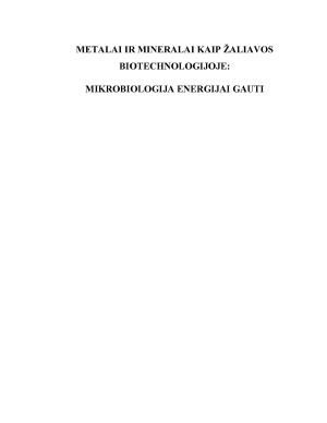 MIKROBIOLOGIJA ENERGIJAI GAUTI. Paveikslėlis 1
