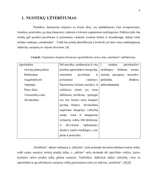 ŽEMĖS ŪKIO VANDENS SUVARTOJIMO KIEKIAI, NUOTEKŲ UŽTERŠTUMAS IR VANDENS PANAUDOJIMO VEIKSMINGUMO VERTINIMAS. Paveikslėlis 6