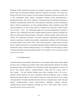 Kamieninių ląstelių nišos ir jų savybės. Paveikslėlis 9