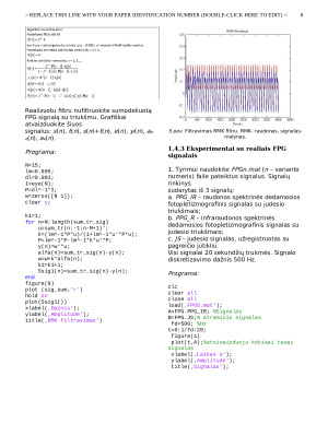 Adaptyvus judesio trukdžių filtravimas. Paveikslėlis 8