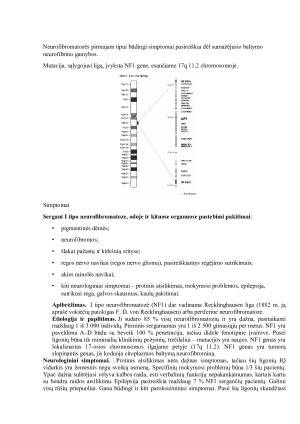 Neurofibromatozė. Paveikslėlis 2