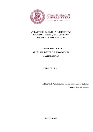PELKIŲ TIPAI. Paveikslėlis 1