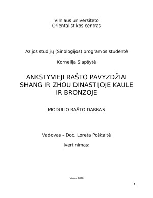 ANKSTYVIEJI RAŠTO PAVYZDŽIAI SHANG IR ZHOU DINASTIJOJE KAULE IR BRONZOJE. Paveikslėlis 1