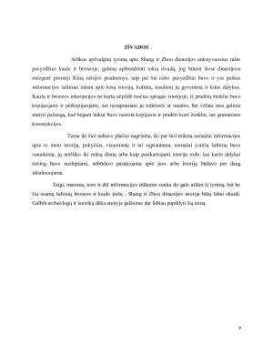 ANKSTYVIEJI RAŠTO PAVYZDŽIAI SHANG IR ZHOU DINASTIJOJE KAULE IR BRONZOJE. Paveikslėlis 9
