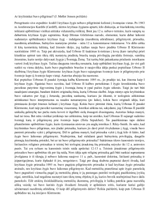 Ar kryžininkai buvo piligrimai. Paveikslėlis 1