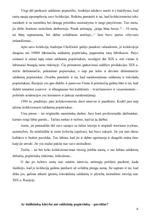 AR SALDAINIŲ POPIERIUKAS GALI BŪTI KULTŪROS PAVELDU. Paveikslėlis 5