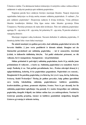 AR SALDAINIŲ POPIERIUKAS GALI BŪTI KULTŪROS PAVELDU. Paveikslėlis 9
