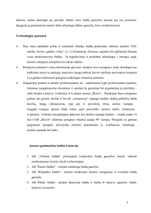 Baldų pramonės raida ir gamybos įmonių analizė Lietuvoje. Paveikslėlis 4