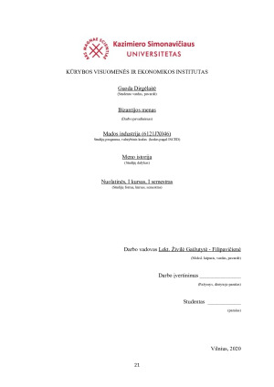 Bizantijos menas. Paveikslėlis 1