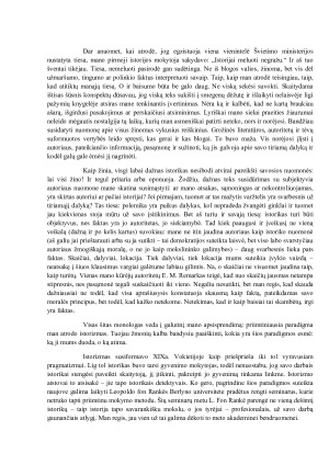 Istorizmo paradigma - objektyvumo paieškos istorijos pažinime