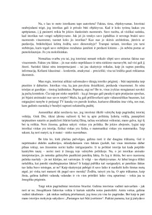 Istorizmo paradigma - objektyvumo paieškos istorijos pažinime. Paveikslėlis 2