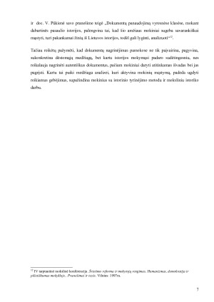 DOKUMENTŲ PANAUDOJIMAS MOKANT ISTORIJOS LIETUVOJE 1918-1940M. IR  XXIa. Pr.. Paveikslėlis 7