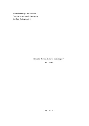 Gintautas Zabiela Lietuvos medinės pilys. Recenzija