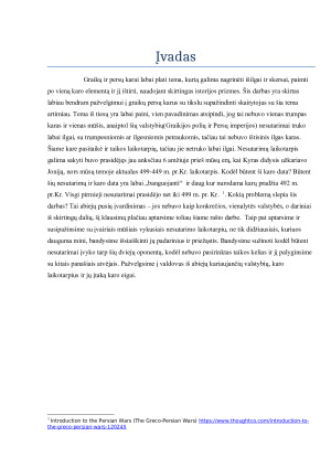 Graikų ir persų karai - priežastys, eiga ir padariniai